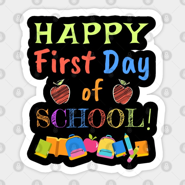 HAPPY FIRST DAY OF SCHOOL Sticker by Lin Watchorn 